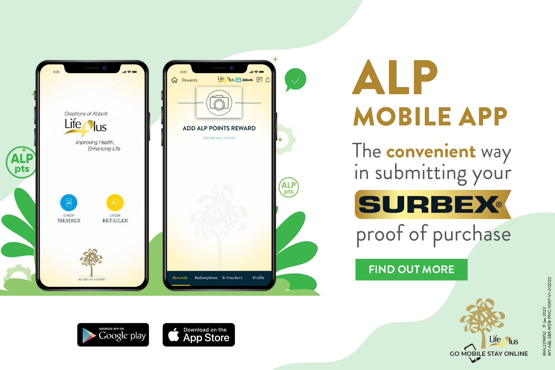 ALP Mobile App – Upload Proof of Purchase